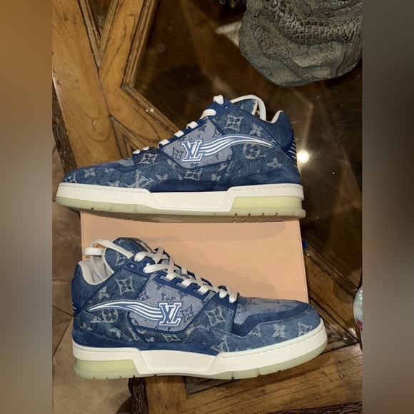 Louis Vuitton Denim Monogram Trainers x Virgil Abloh  LV7 - Picture 7 of 7